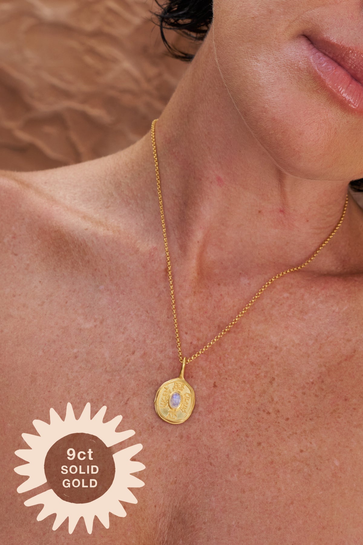 9ct Solid Gold Latin Pendant