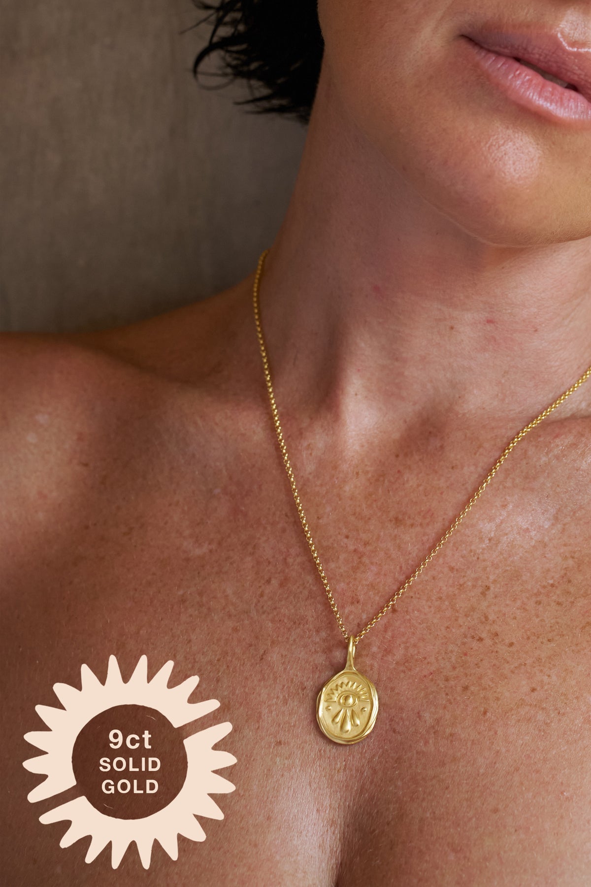 9ct Solid Gold Talisman Pendant